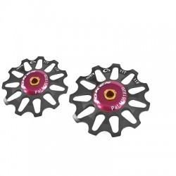 RODILLOS DE DESAROLLO TOKEN 11 DIENTES COMPATIBLE SHIMANO/CAMPAGNOLO/SRAM X0 NEGROS (EL PAR)