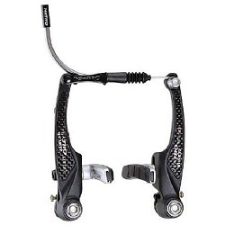 ETRIER FREIN VTT V-BRAKE TEKTRO MT50 102MM PATINS 72MM FINITION CARBONE (LA PAIRE)