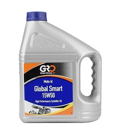 HUILE GLOBAL RACING OIL 4T GLOBAL SMART 15W50 SYNTHESE (BIDON 4L)