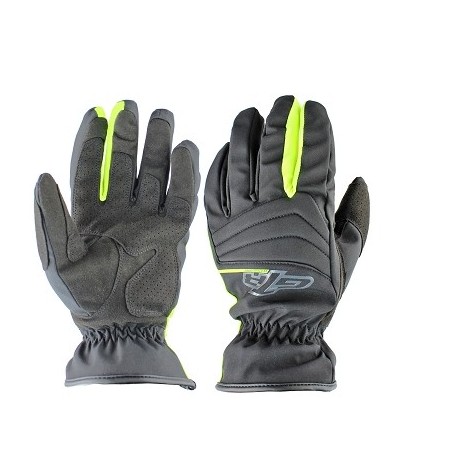 GUANTES GTR ALL WEATHER NEGRO /AMARILLO FLUO L (CE)