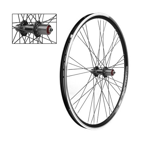 ROUE ARRIERE 26" VTT DOUBLE PAROI X-POSE PROFIL X-3 NOIRE CASSETTE BLOCAGE