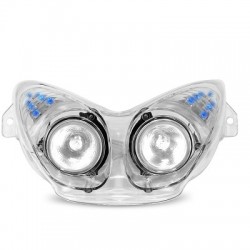 DOBLE OPTICA SCOOT NITRO TRASPARENTE E LED AZUL *