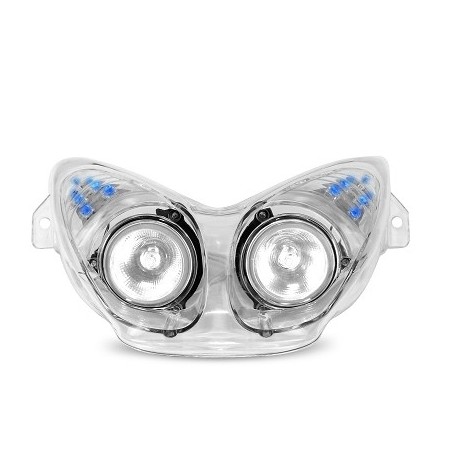 DOBLE OPTICA SCOOT NITRO TRASPARENTE E LED AZUL *