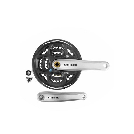 PEDALIER VTT SHIMANO ALTUS M311 22/32/42 L 170 MM ARGENT