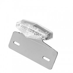 PILOTO TRASERO DIAMANT TRANSPARENT + SOPORTE PLACA HOMOLOGADO