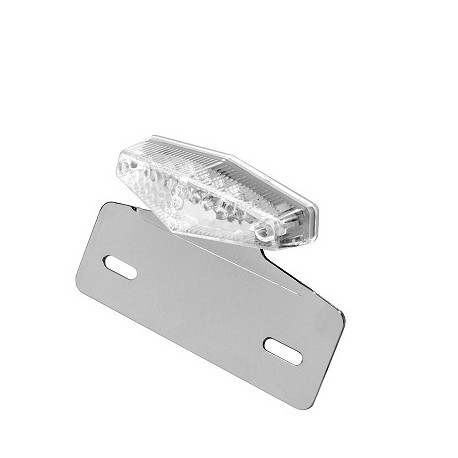 PILOTO TRASERO DIAMANT TRANSPARENT + SOPORTE PLACA HOMOLOGADO