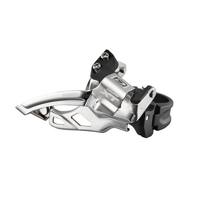 DERAILLEUR AVANT VTT SHIMANO DEORE XT 10V DOUBLE PLATEAU COLLIER BAS 31.8/28.6 TIRAGE HAUT ET BAS