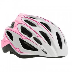 CASQUE ADULTE POLISPORT URBIA ROSE - BLANC 54-59