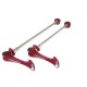 BLOCAJE RAPIDO TOKEN BICI DE BTT AXE TITANO / ALU ROJA 57GRS EL PAR MODELE SHARK TAIL