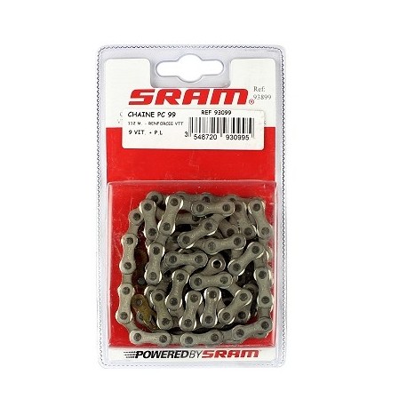 CHAINE VELO SRAM 9 VITESSES PC99 P.LINK 114M