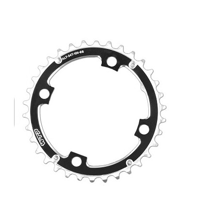 PLATO WTP 34 DIENTES BICI DE BTT 4 BRANCHES 104 MM NEGRO