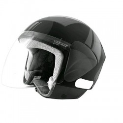 CASCO JET TNT APOLLO NEGRO BRILLANTE L