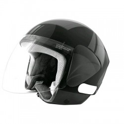 CASCO JET TNT APOLLO NEGRO BRILLANTE S