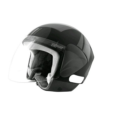 CASCO JET TNT APOLLO NEGRO BRILLANTE XS