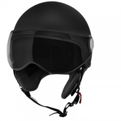 HELMET 1/2 JET TNT PUCK DARK MAT M