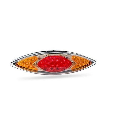 PILOTO TRASERO + INTERMITENTE CON LEDS EYE ROJO/NARANJA *