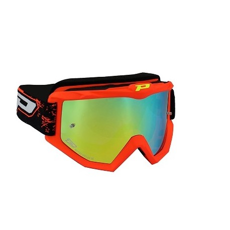 PAR GAFAS PROGRIP 3204 ROJO FLUO