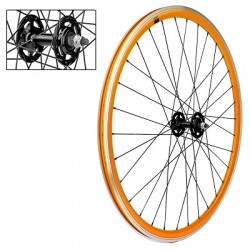 ROUE AVANT VELOX 700C FIXIE ORANGE ALU 30MM