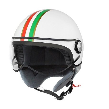 CASCO 1/2 JET TNT PUCK POLY ITALIA WHITE L