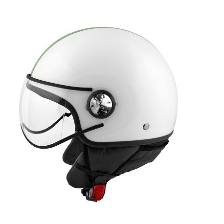 CASCO 1/2 JET TNT PUCK POLY ITALIA WHITE M