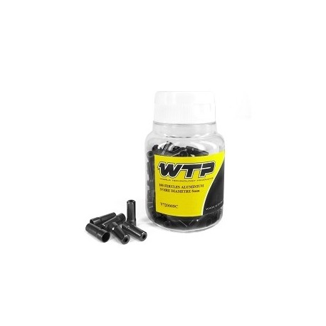 TOPE FUNDA WTP ALUMINIO NEGRO Ø 5 MM (CAJA DE 100) (V729C)