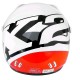 CASCO CROSS INFANTIL TNT HELMETS X2 BLANCOO/ROJO BRILLO S(48)