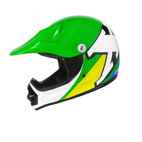 CASCO CROSS INFANTIL TNT HELMETS X2 BRAZIL BRILLO M(50)