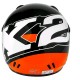 CASCO CROSS INFANTIL TNT HELMETS X2 NEGRO /NARANJA BRILLO L(52)