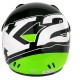 CASCO CROSS INFANTIL TNT HELMETS X2 NEGRO /VERDE BRILLO L(52)