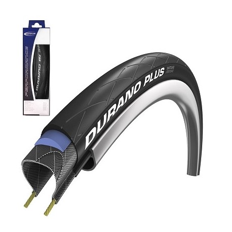 PNEU 700 X 23 SCHWALBE DURANO PLUS NOIR TRINGLE SOUPLE