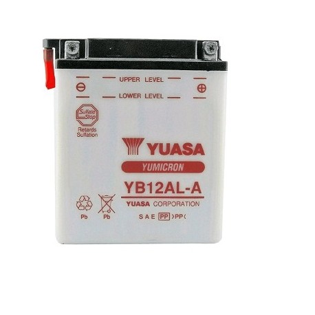 BATERIA YUASA YB12AL-A 12V-12A ATLANTIC/SCARABEO 125