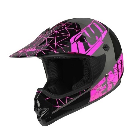 CASQUE CROSS NOEND ORIGAMI KID GLOSSY PINK SC02 YL