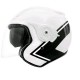 CASCO JET DOBL TORNILLO BL/NEGRA BRIL AERO L