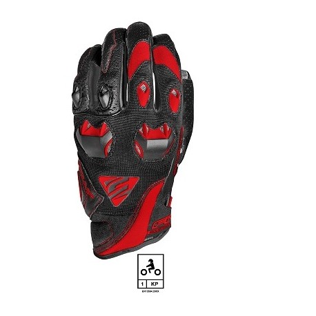 GANTS FIVE STUNT EVO BLACK/RED (HOMOLOGUE EN 13594:2015) L