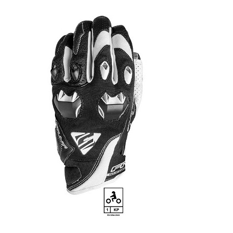 GANTS FIVE STUNT EVO BLACK/WHITE (HOMOLOGUE EN 13594:2015) L