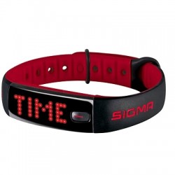 BRACELET ACTIVO CONNECTE NOIR ET ROUGE SIGMA