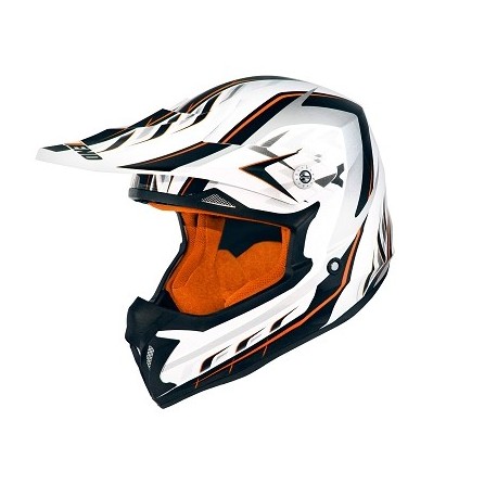 CASCO CROSS NO END DEFCON 5 WHITE/ORANGE XXL