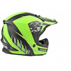 CASCO CROSS NO END DEFCON 5NEGROS/GREEN MAT XXL