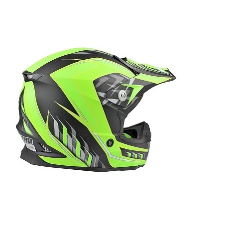 CASCO CROSS NO END DEFCON 5NEGROS/GREEN MAT XXL