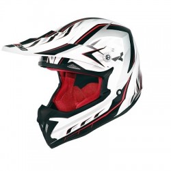 CASCO CROSS NO END DEFCON 5 WHITE/RED XXL