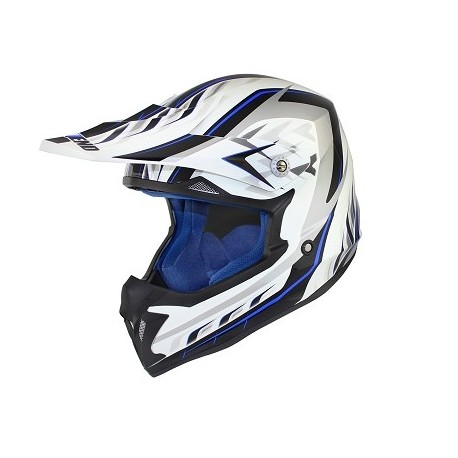 CASCO CROSS NO END DEFCON 5 WHITE/BLUE XXL