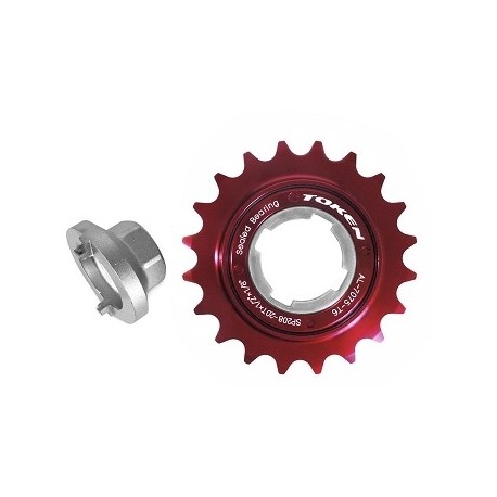 FREEWHEEL ONE SPEED 20 THEETH RED TOKEN