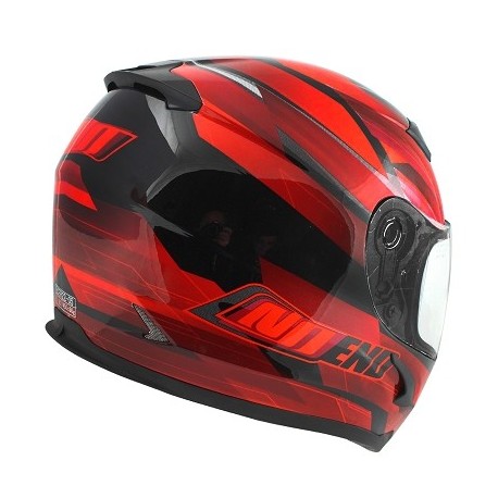 CASQUE INTEGRAL NOEND RACE BY OCD RED SA36 DOUBLE VISIERE L