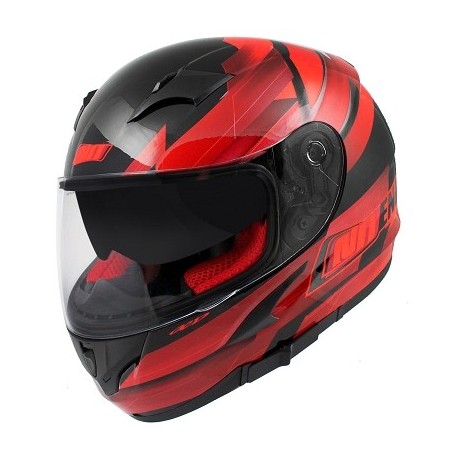 CASQUE INTEGRAL NOEND RACE BY OCD RED SA36 DOUBLE VISIERE XS