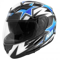 CASQUE INTEGRAL NOEND STAR BY OCD BLUE SA36 DOUBLE VISIERE M