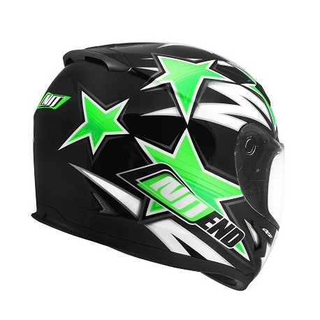 CASQUE INTEGRAL NOEND STAR BY OCD GREEN SA36 DOUBLE VISIERE M