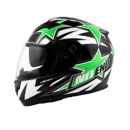 CASQUE INTEGRAL NOEND STAR BY OCD GREEN SA36 DOUBLE VISIERE S