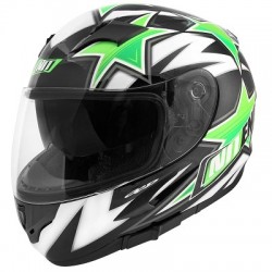 CASQUE INTEGRAL NOEND STAR BY OCD GREEN SA36 DOUBLE VISIERE XS