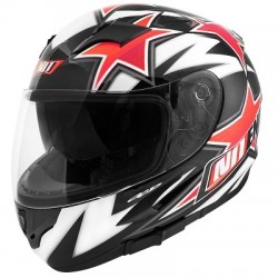 CASQUE INTEGRAL NOEND STAR BY OCD RED SA36 DOUBLE VISIERE XS