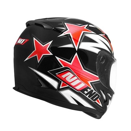 CASQUE INTEGRAL NOEND STAR BY OCD RED SA36 DOUBLE VISIERE XXL